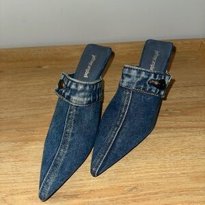 Jeffrey Campbell Denim Mules Size 9